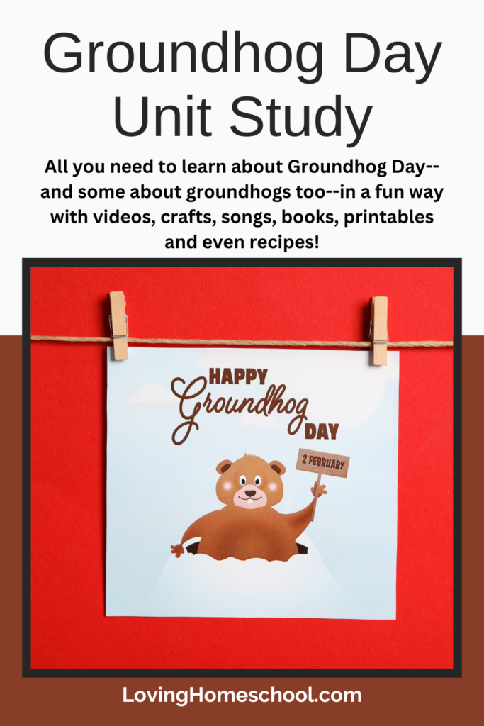 Groundhog Day Unit Study Pinterest Pin