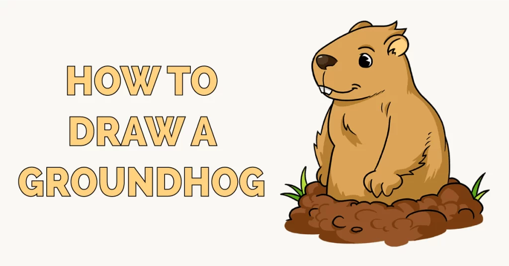 How-to-Draw-a-Groundhog-Featured-Image