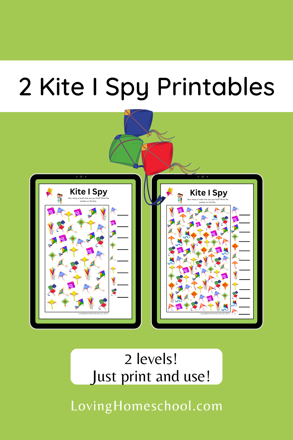 Kite I Spy Printables Pinterest Pin