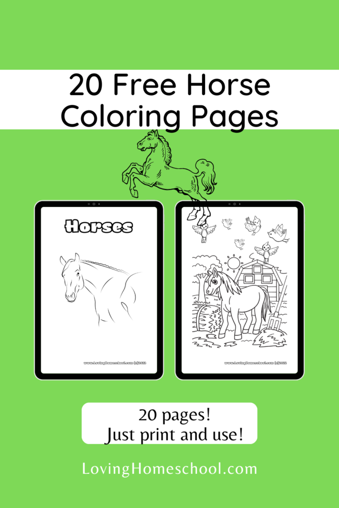 20 Free Horse Coloring Pages Pinterest Pin