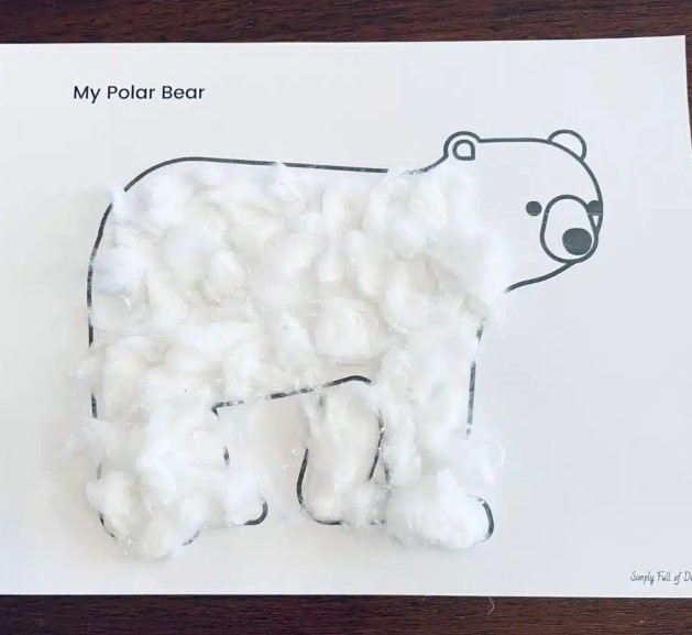 Free Polar bear printable craft