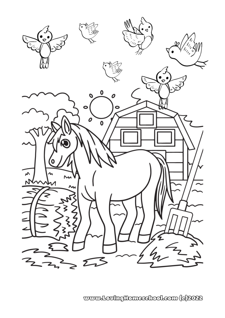 Horses Coloring Pages