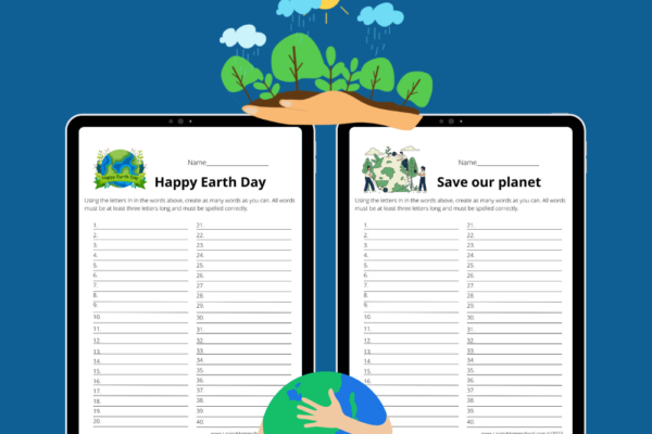 Free Earth Day How Many Words Printables Pinterest Pin