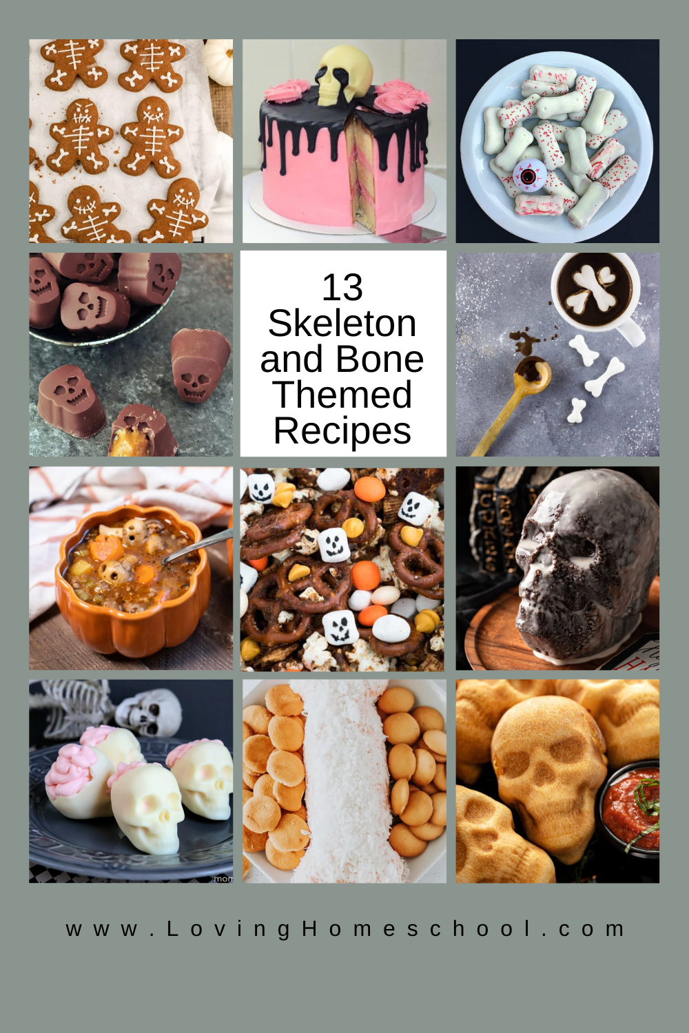 13 Skeleton and Bone Themed Recipes Pinterest Pin