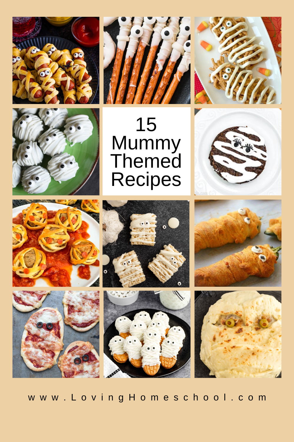 15 Mummy Themed Recipes Pinterest Pin