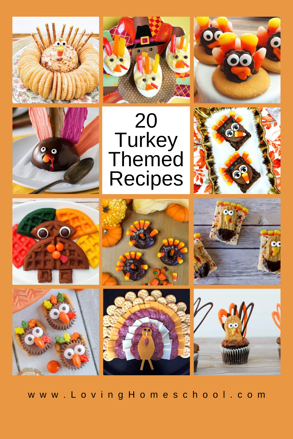 20 Turkey Themed Recipes Pinterest Pin