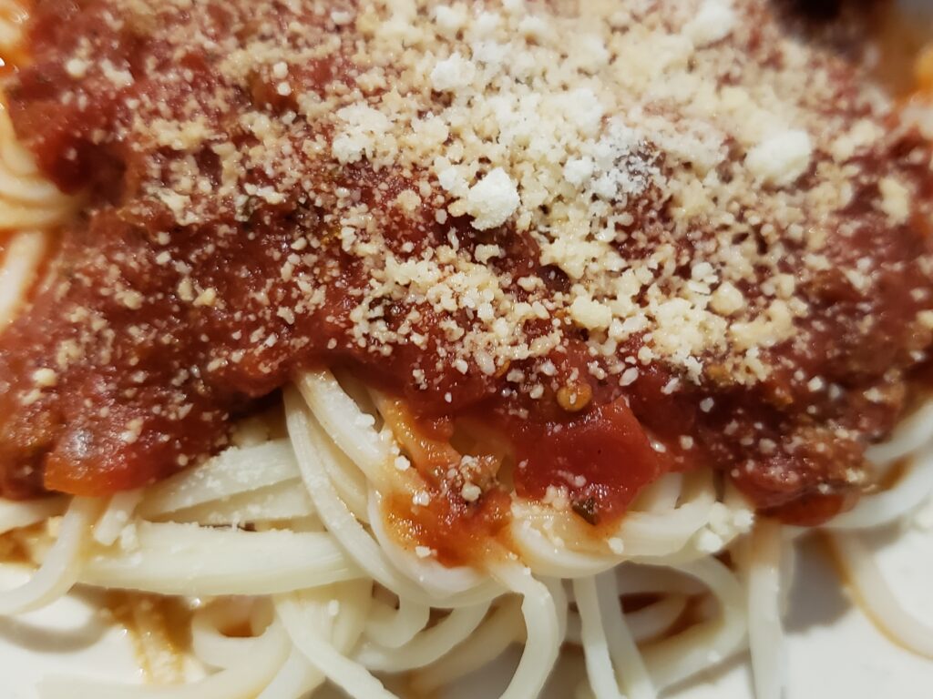 freezer spaghetti sauce over palmini