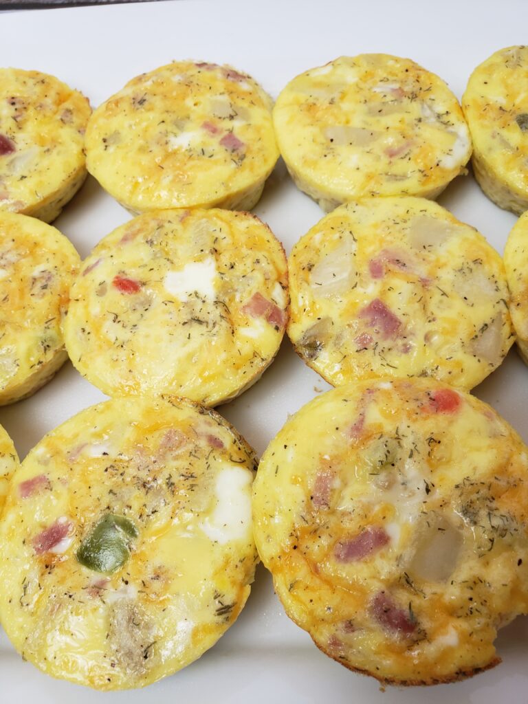 Egg Ham Potato Muffins