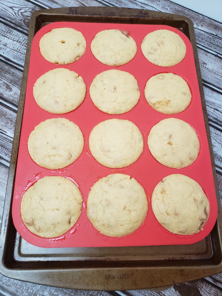 Peanut Butter Jelly Muffins just out of the oven.