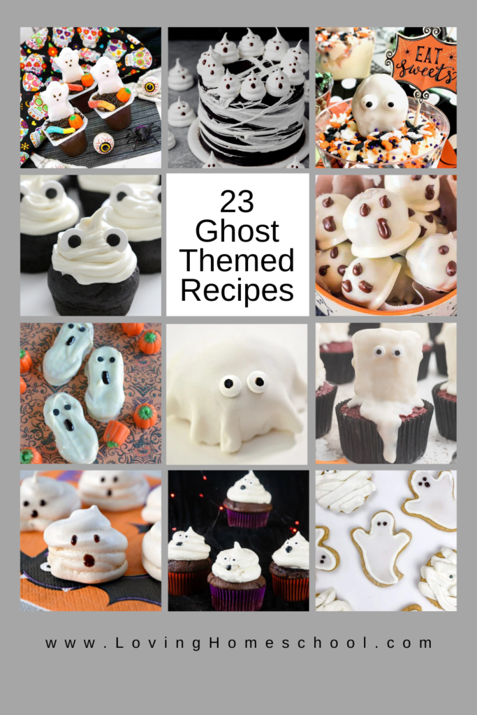 23 Ghost Themed Recipes Pinterest Pin