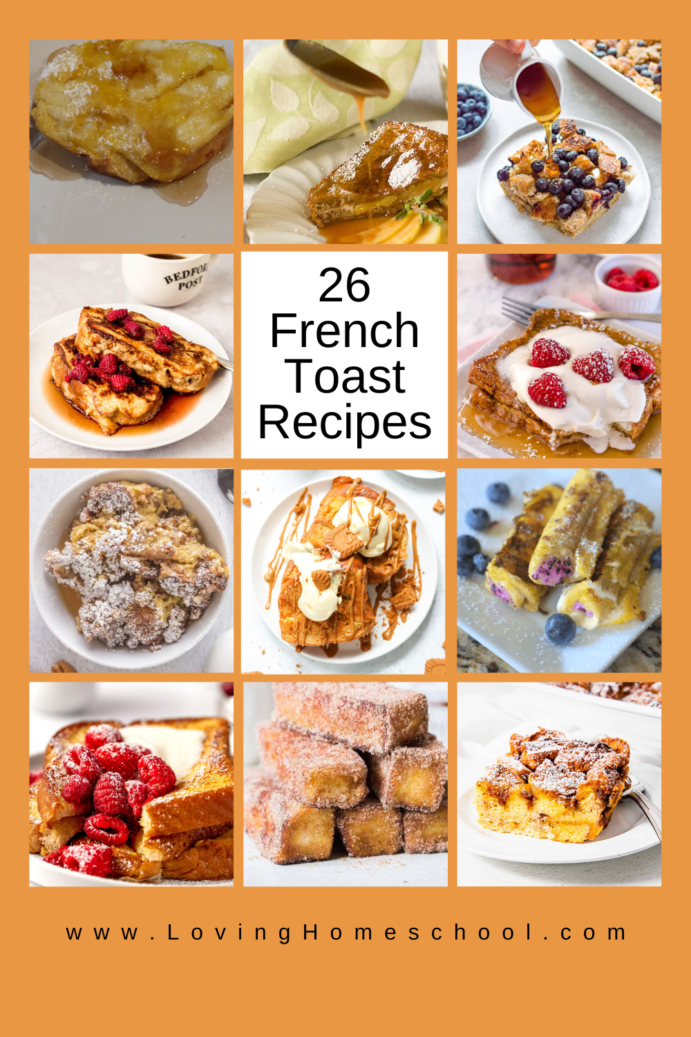 26 French Toast Recipes Pinterest Pin