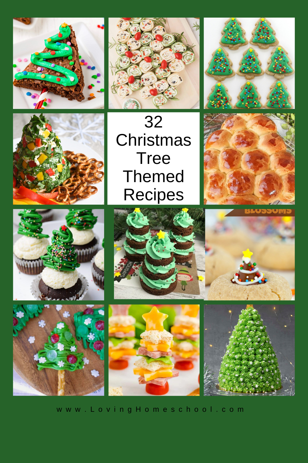 32 Christmas Tree Themed Recipes Pinterest Pin
