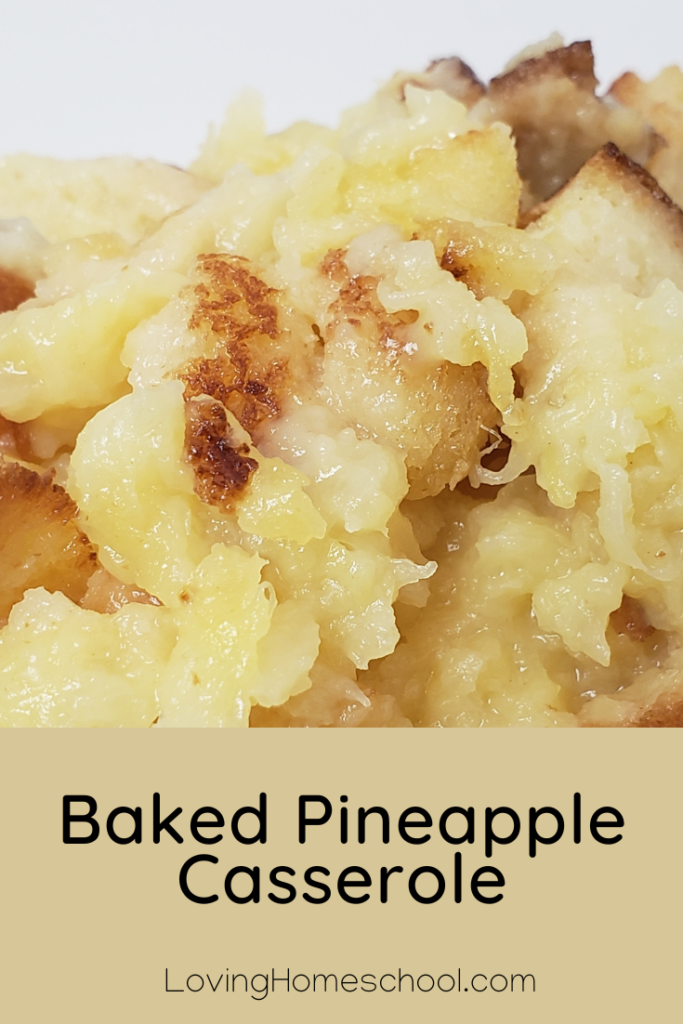 Baked Pineapple Casserole Pinterest Pin