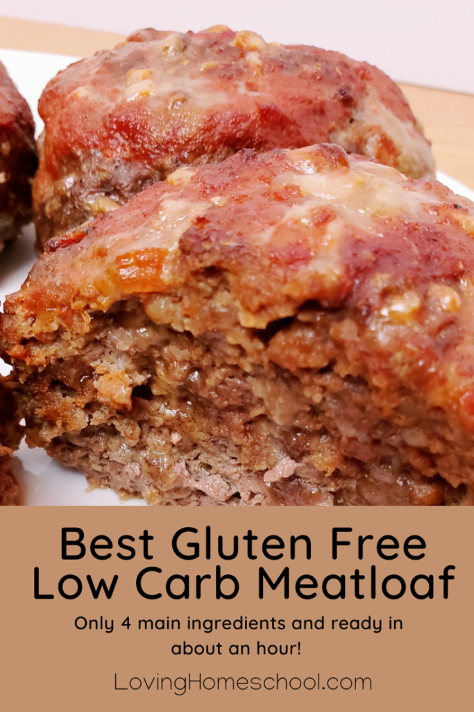 Best Gluten Free Low Carb Meatloaf Pinterest Pin