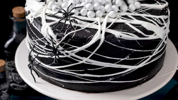 Image for Spiderweb Black velvet Cake