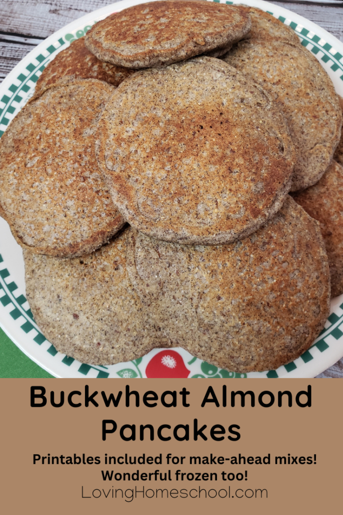 Buckwheat Almond Pancakes Pinterest Pin