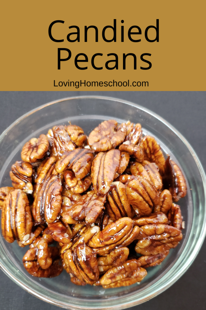 Candied Pecans Pinterest Pin