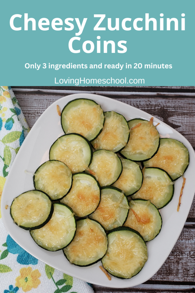 Cheesy Zucchini Coins Pinterest Pin