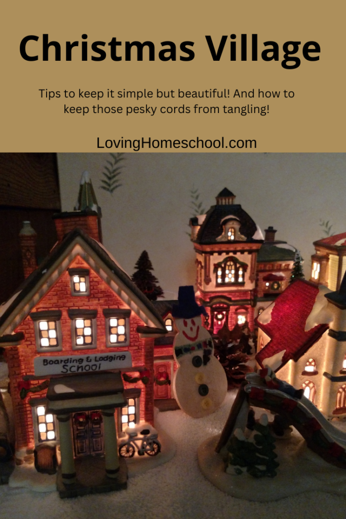 Christmas Village Pinterest Pin