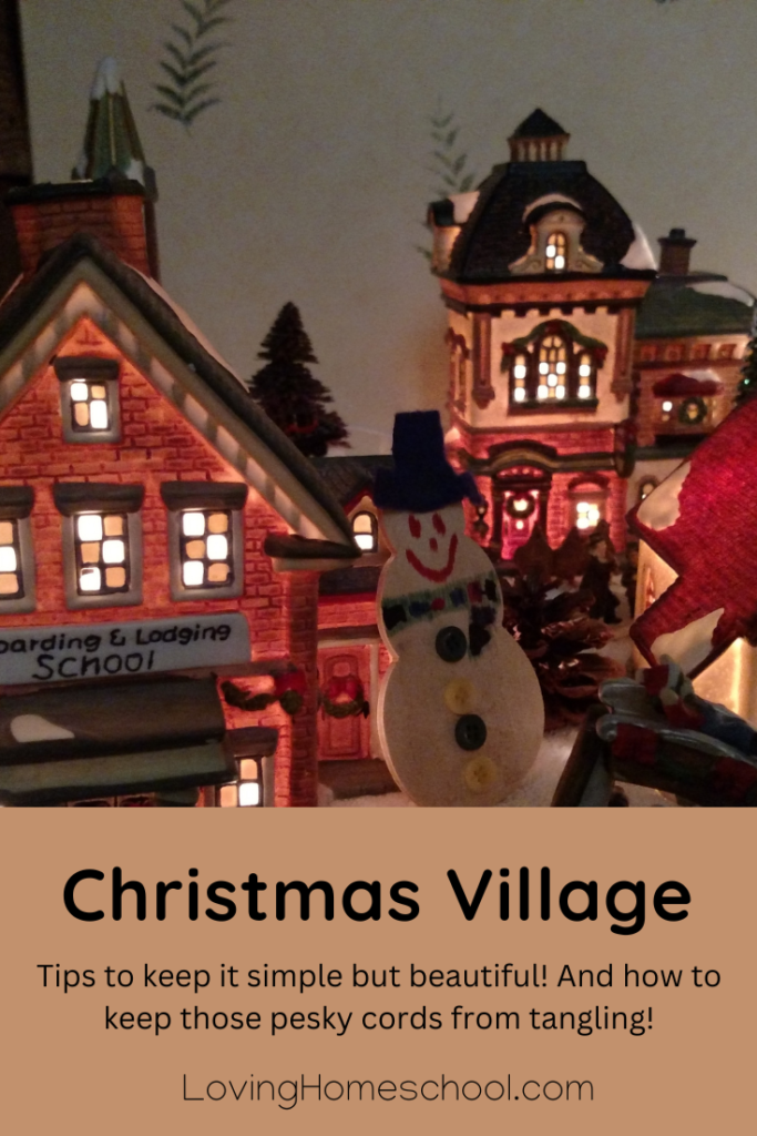 Christmas Village Pinterest Pin