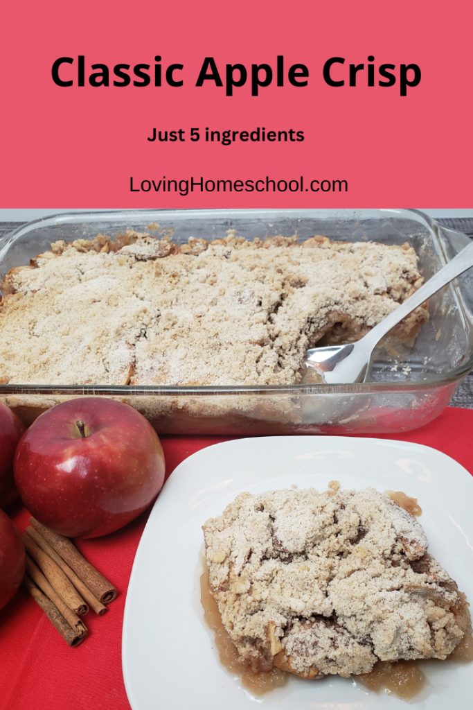 Classic Apple Crisp Pinterest Pin