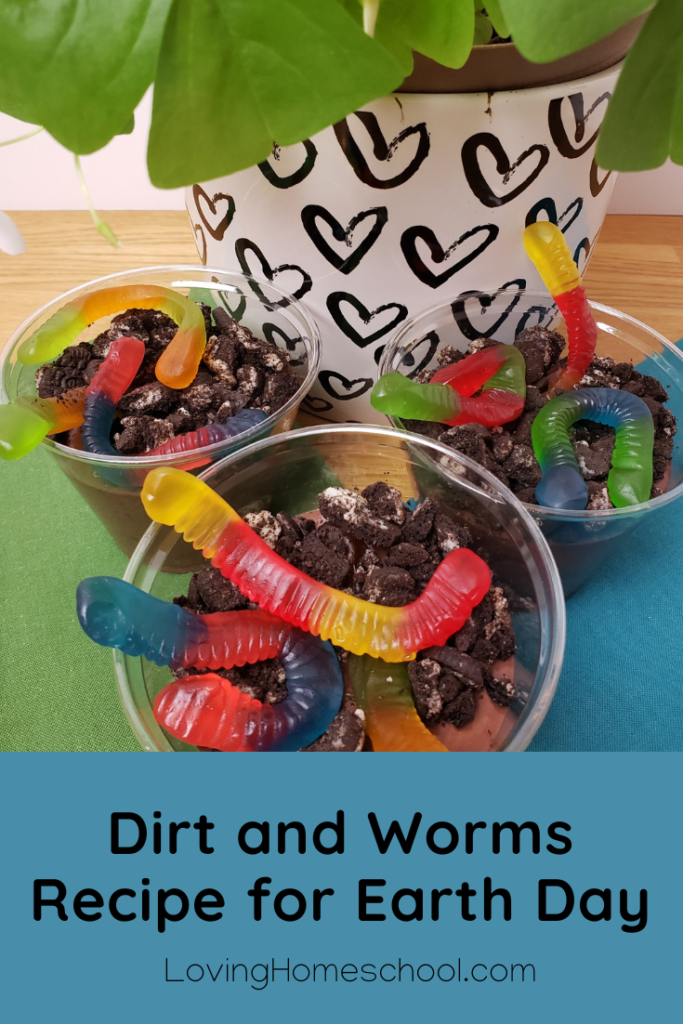 Dirt and Worms for Earth Day Pinterest Pin