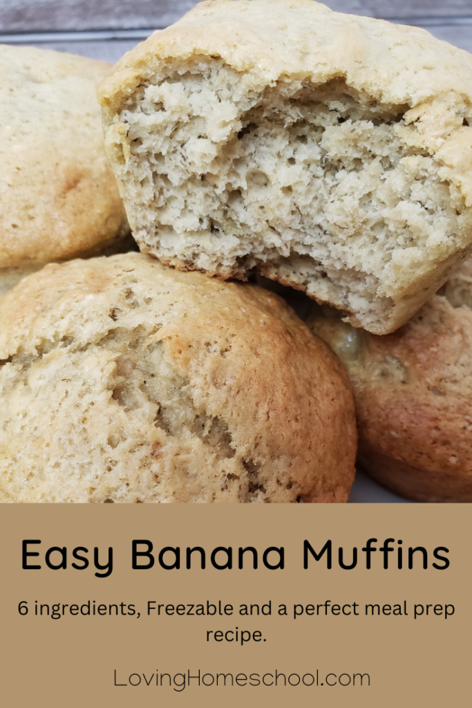 Easy Banana Muffins Pinterest Pin