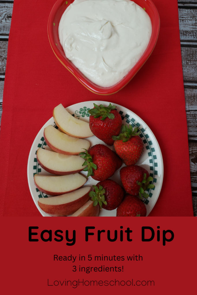 Easy Fruit Dip Pinterest Pin