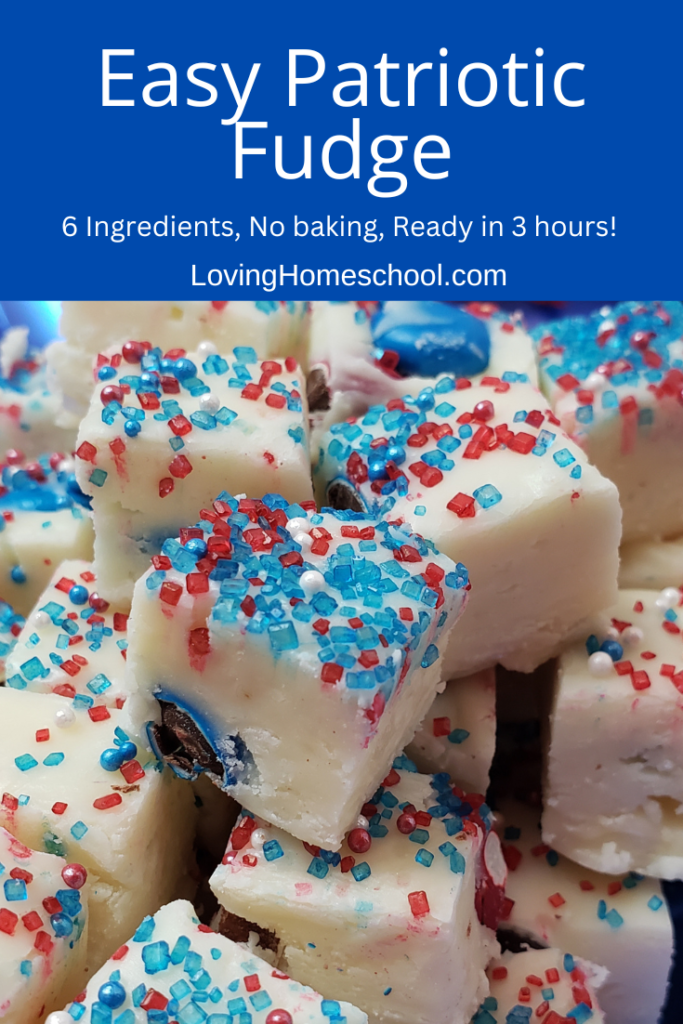 Easy Patriotic Fudge Pinterest Pin