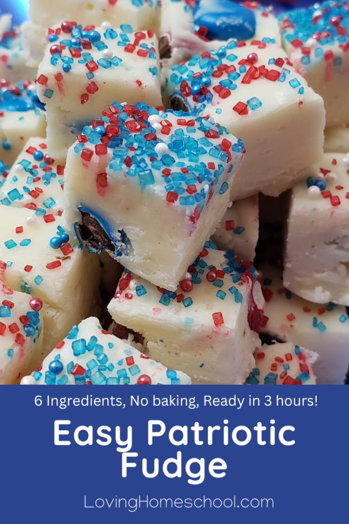 Easy Patriotic Fudge Pinterest Pin