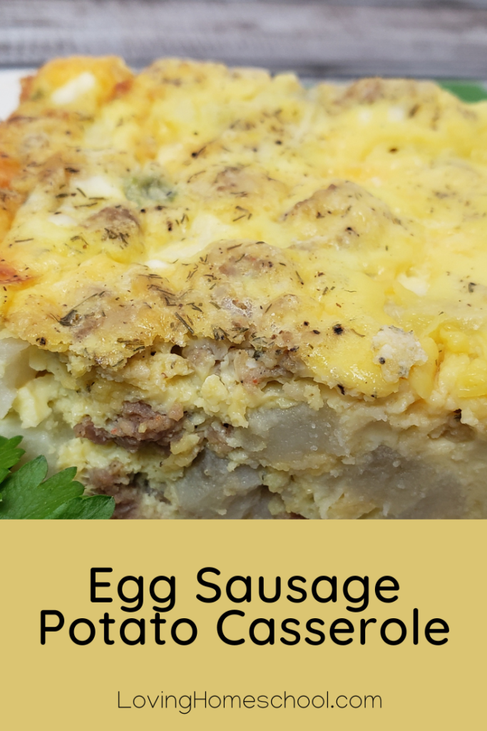 Egg Sausage Potato Casserole Pinterest Pin