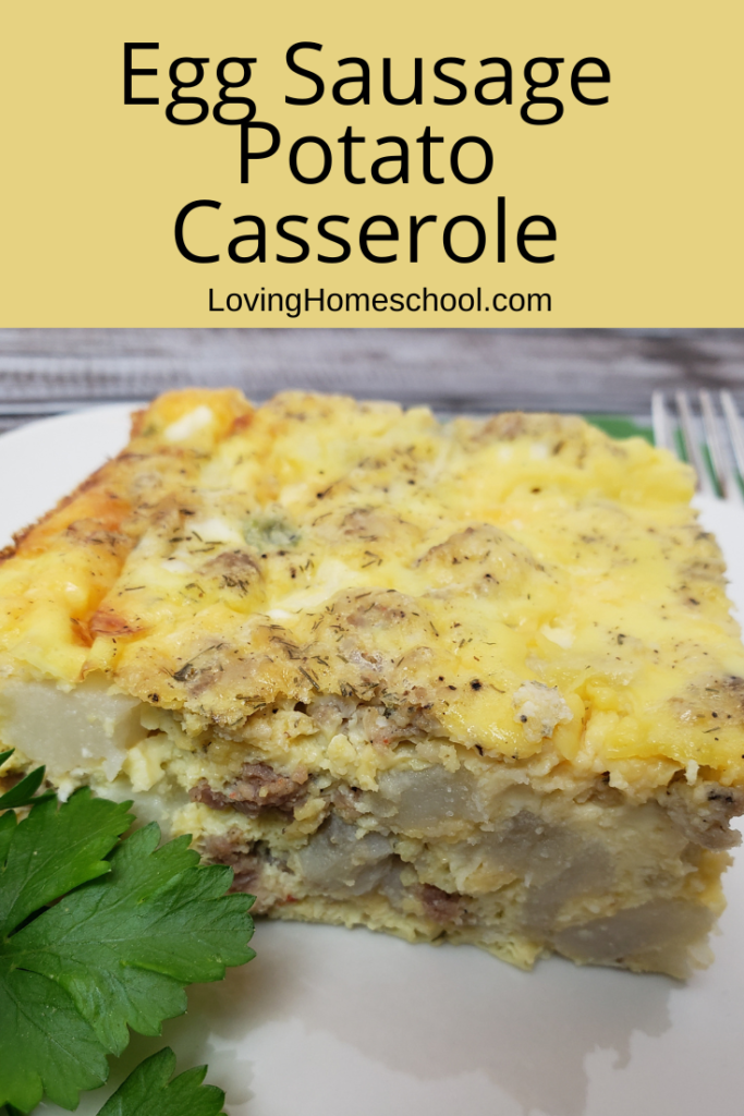 Egg Sausage Potato Casserole Pinterest Pin