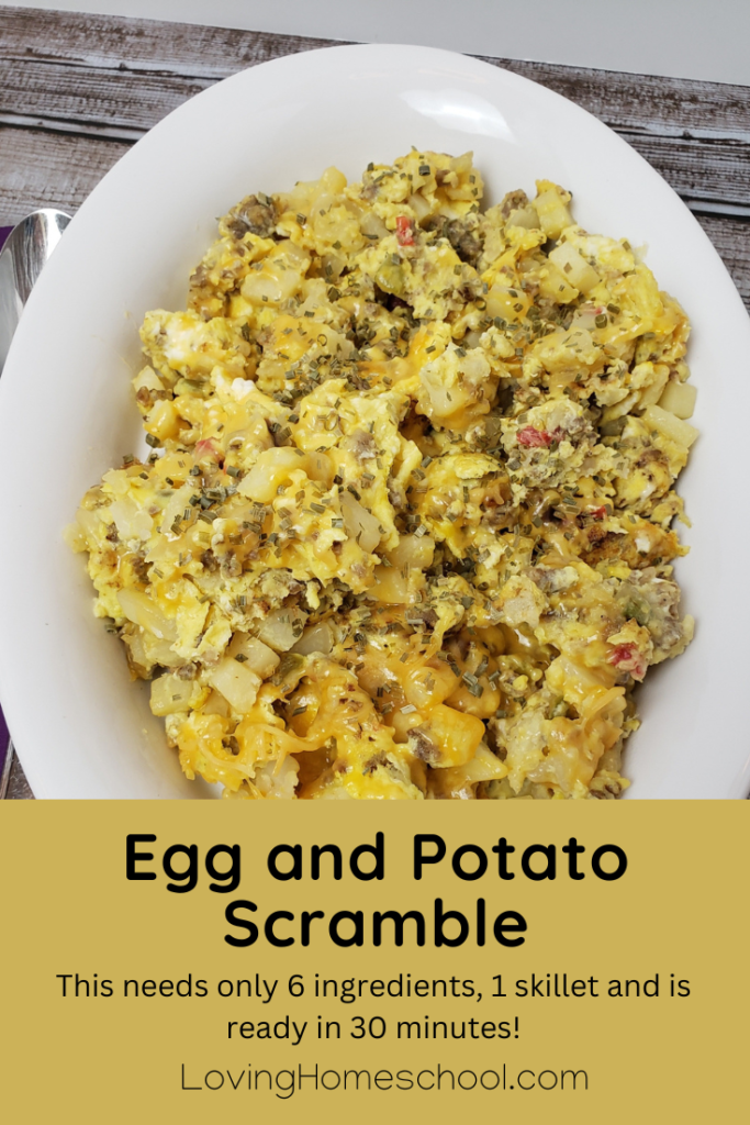 Egg and Potato Scramble Pinterest Pin