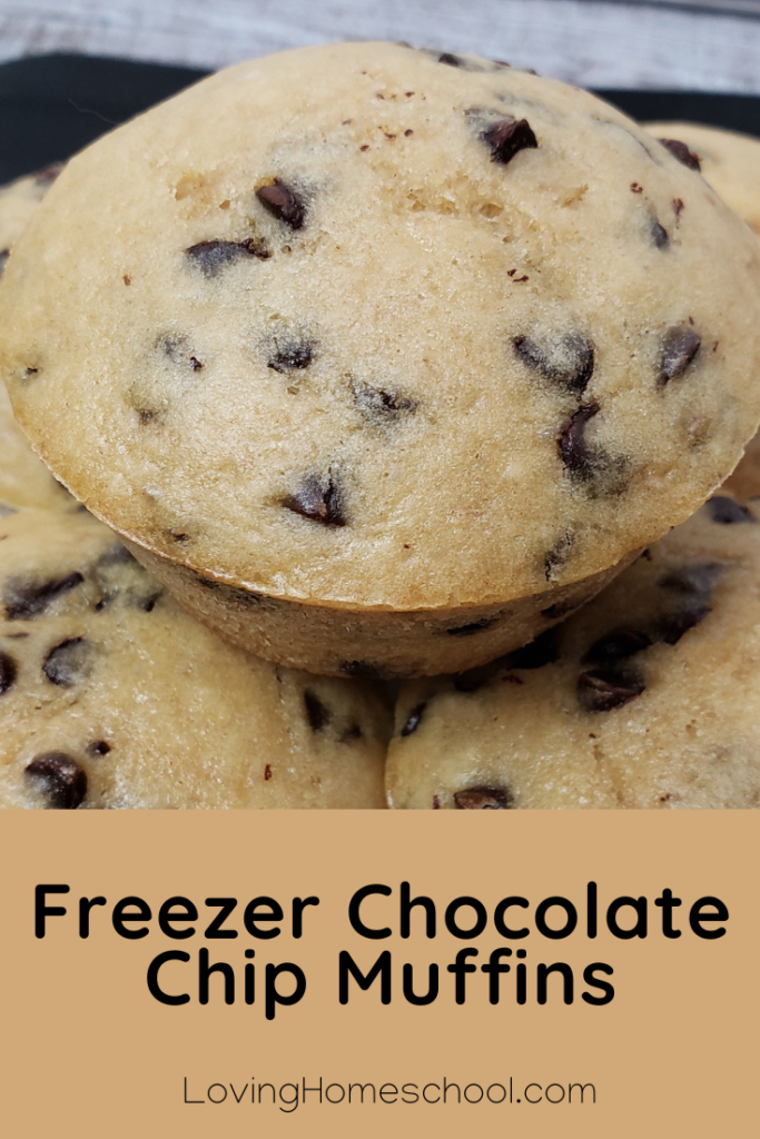 Freezer Chocolate Chip Muffins Pinterest Pin