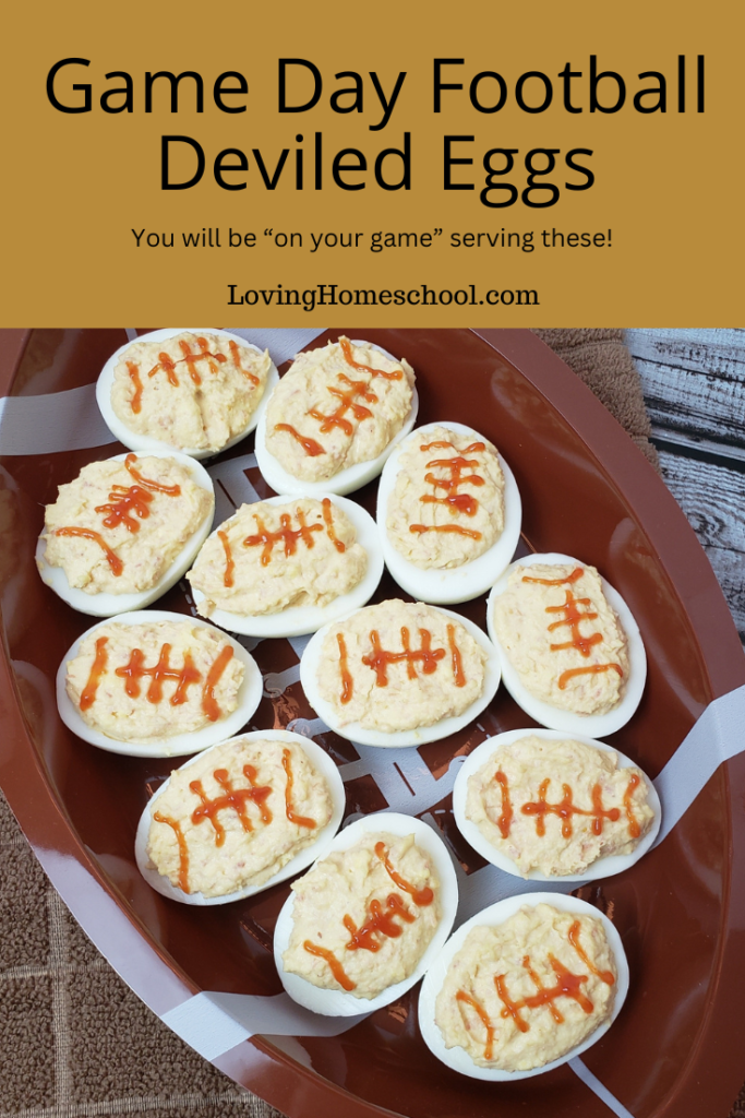 Game Day Football Deviled Eggs Pinterest Pin