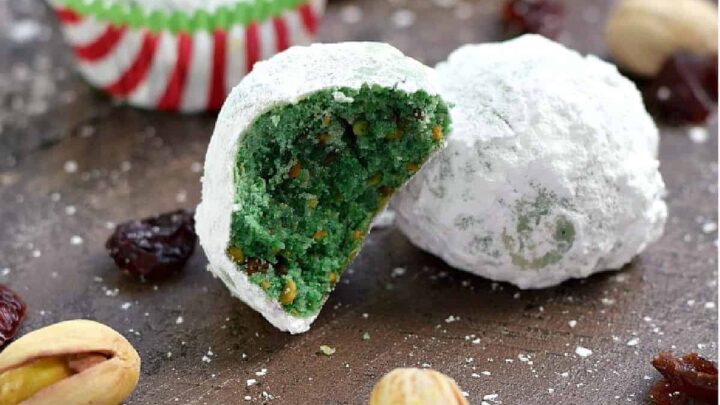 Image for Grinch Snowball Cookies