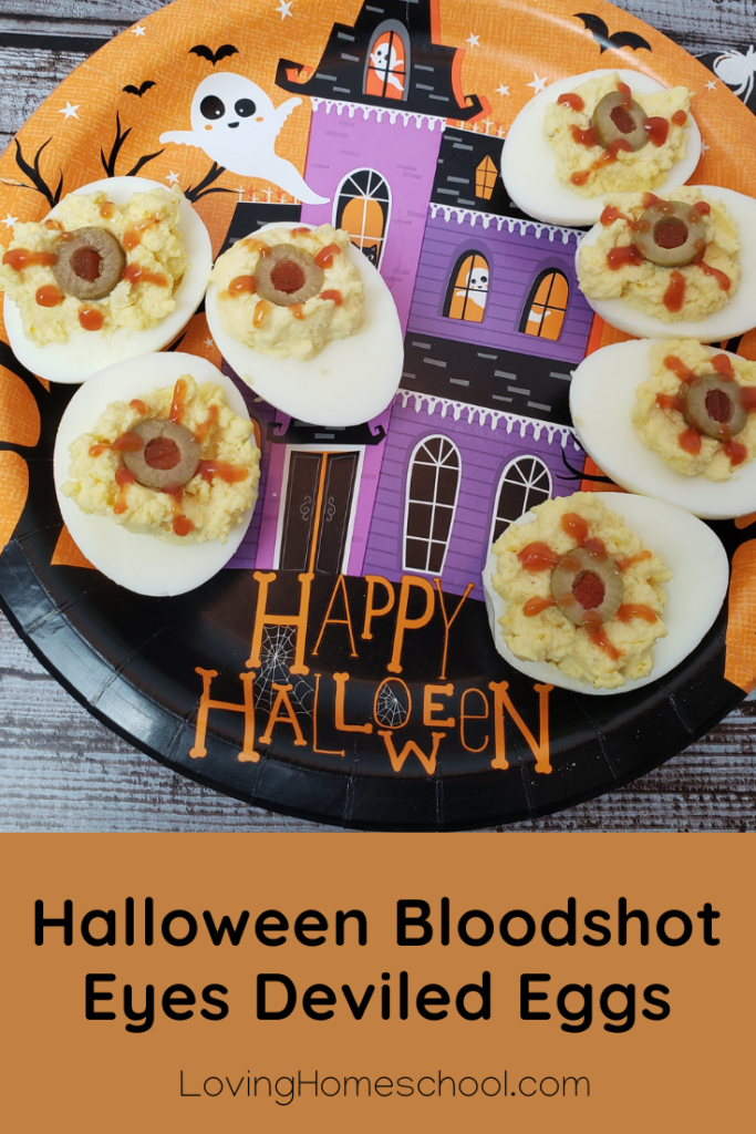 Halloween Bloodshot Eyes Deviled Eggs Pinterest Pin