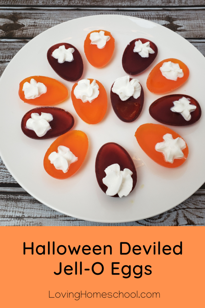 Halloween Deviled Jell-O Eggs Pinterest Pin