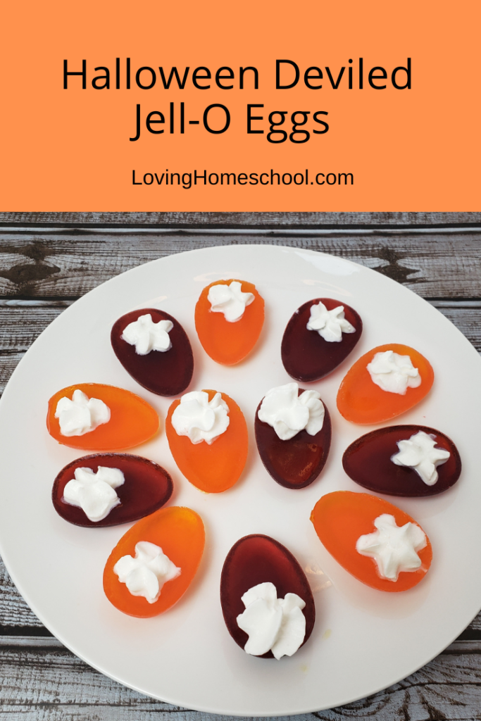 Halloween Deviled Jell-O Eggs Pinterest Pin