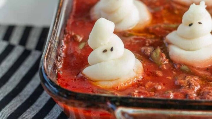 Image for Halloween Dinner: Spooky Ghost Shepherd's Pie