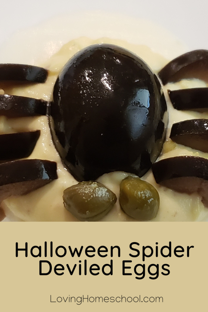 Halloween Spider Deviled Eggs Pinterest Pin