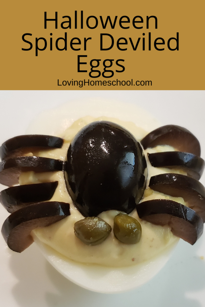 Halloween Spider Deviled Eggs Pinterest Pin