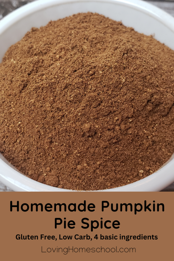 Homemade Pumpkin Pie Spice Pinterest Pin