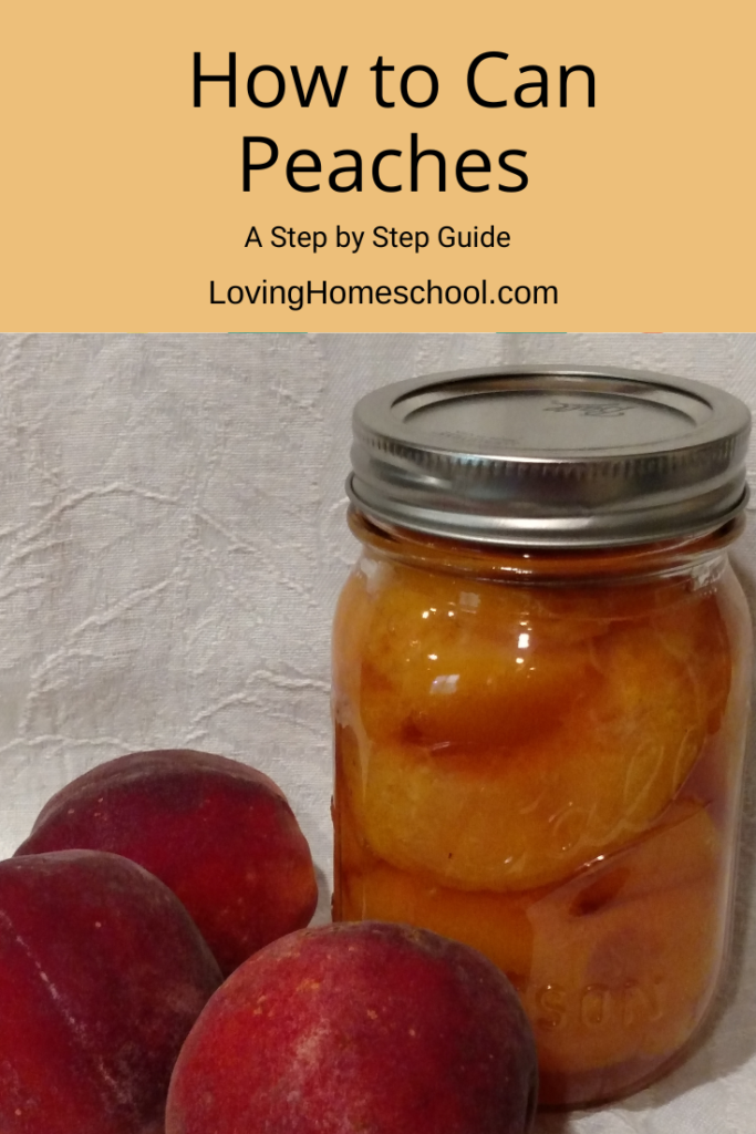 How to Can Peaches Pinterest Pin