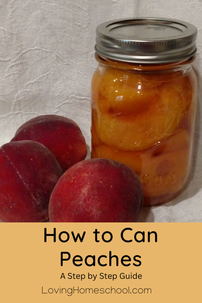 How to Can Peaches Pinterest Pin