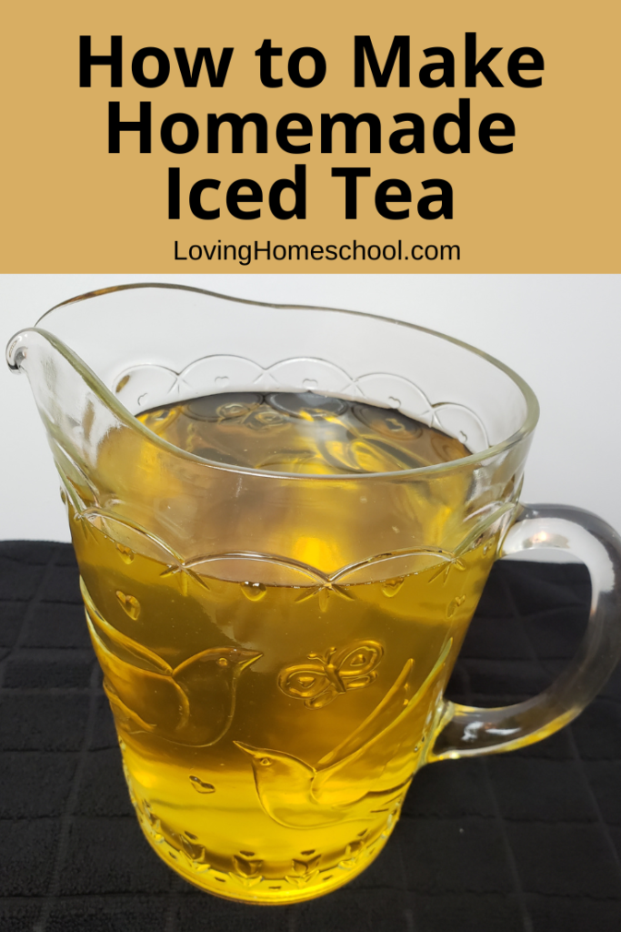 How to Make Homemade Iced Tea Recipe Pinterest Pin