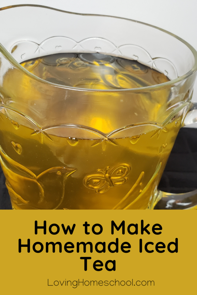 How to Make Homemade Iced Tea Recipe Pinterest Pin