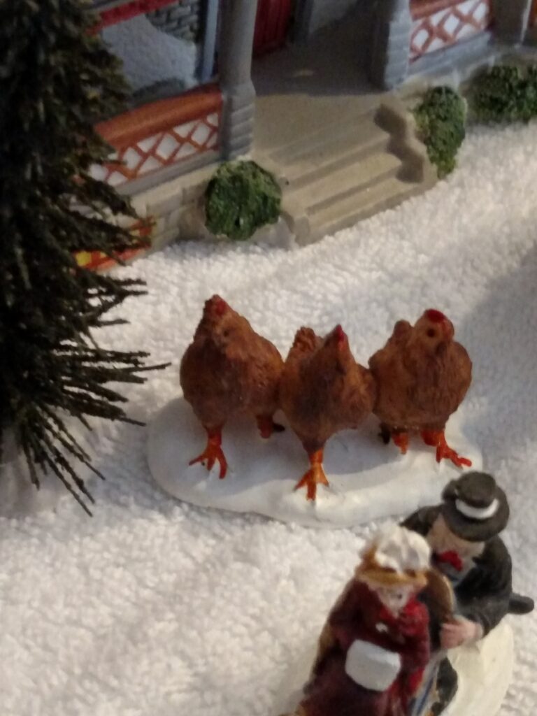 chicken pieces of Christmas Village