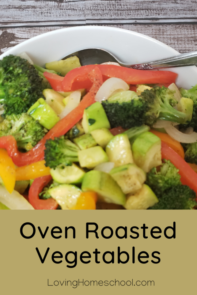 Oven Roasted Vegetables Pinterest Pin