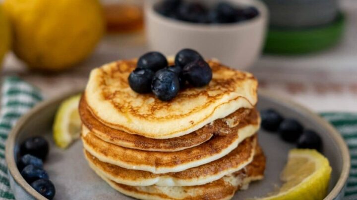 Image for Keto Lemon Ricotta Pancakes - Keto & Low Carb Vegetarian Recipes